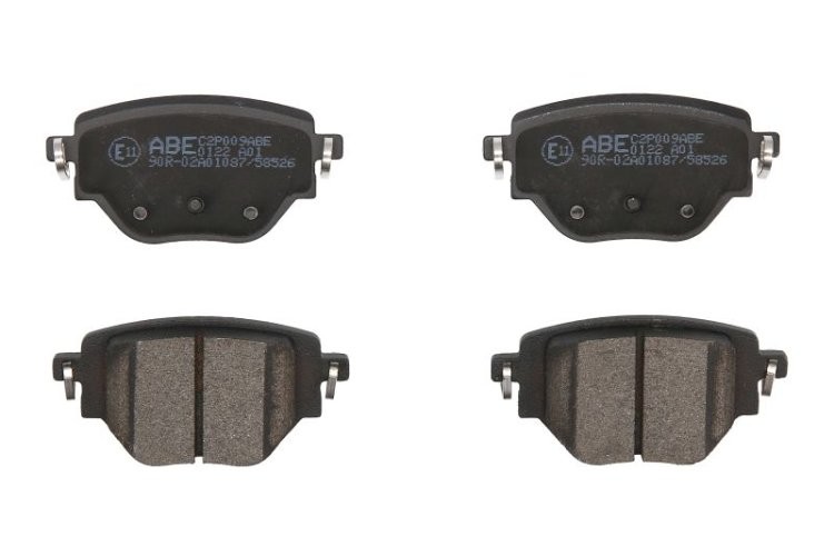 Set plăcuțe frână ABE, spate ,pentru: OPEL CORSA F, CORSA F/HATCHBACK; PEUGEOT 2008 II, 208 II 1.2-Electric 06.19-