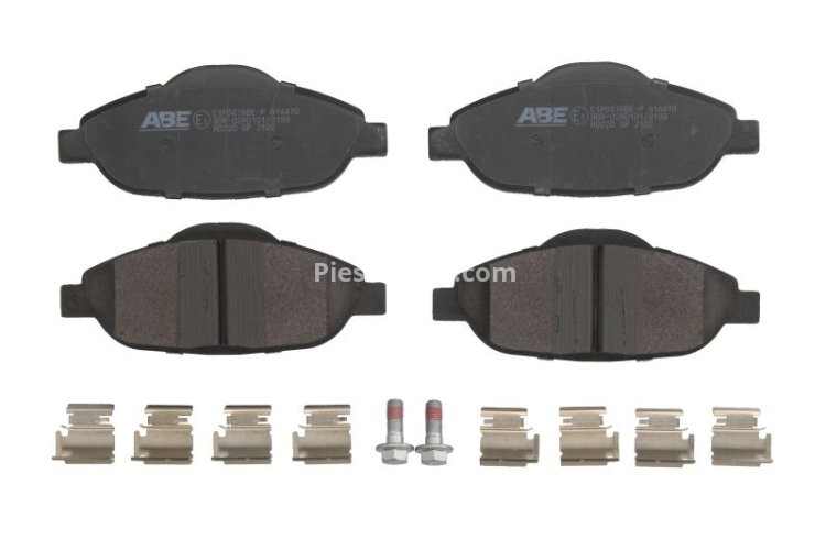 Set plăcuțe frână ABE, față ,pentru: PEUGEOT 3008, 308, 308 I, 408, 5008 1.2-2.0DH 09.07-