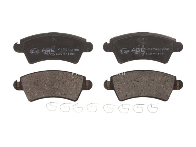 Set plăcuțe frână ABE, față ,pentru: PEUGEOT 206, 306 1.6-2.0D 04.93-09.09