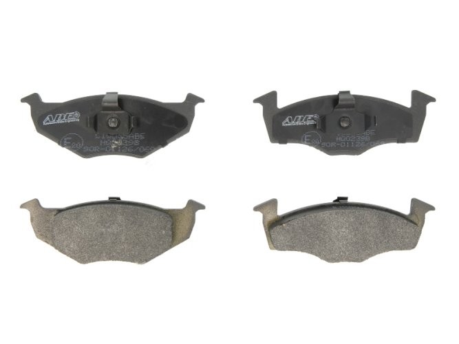 Set plăcuțe frână ABE, față ,pentru: SEAT CORDOBA, CORDOBA VARIO, IBIZA II, IBIZA III, TOLEDO I; VW GOLF III, POLO, POLO III, POLO III CLASSIC, POLO/KOMBI, SAVEIRO I 1.0-Electric 08.90-11.09