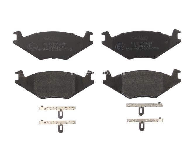 Set plăcuțe frână ABE, față (cu suplimente), se potrivește: SEAT CORDOBA, CORDOBA VARIO, IBIZA II; VW DERBY, GOLF II, JETTA II, PASSAT B1, PASSAT B2, POLO, POLO CLASSIC, POLO II 1.0-2.1 05.73-12.02