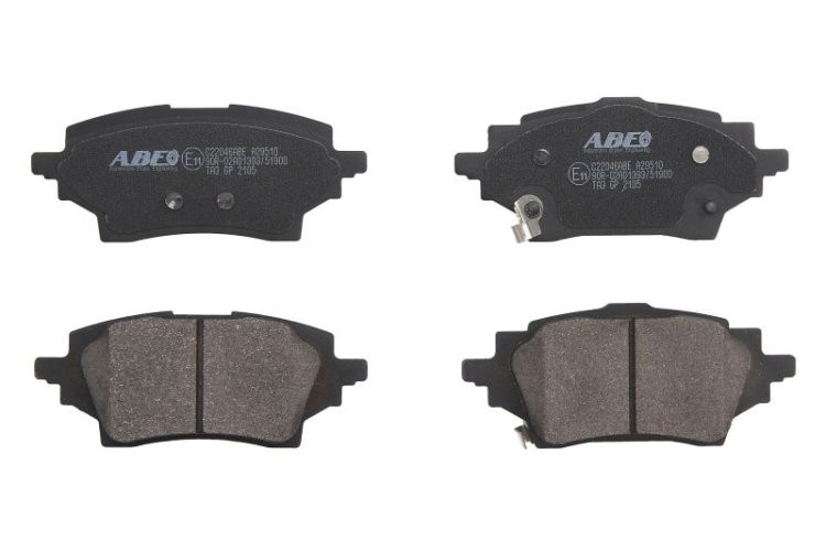Set plăcuțe frână ABE, spate ,pentru: TOYOTA C-HR, COROLLA 1.2-2.0H 10.16-