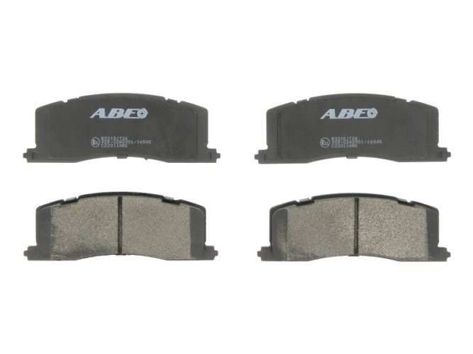 Set plăcuțe frână ABE, spate ,pentru: TOYOTA CALDINA, PREVIA I 1.8-2.4 01.90-09.02