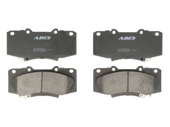 Set plăcuțe frână ABE, față ,pentru: TOYOTA FORTUNER, HILUX, HILUX VII, HILUX VIII 2.5D-3.0D 06.04-