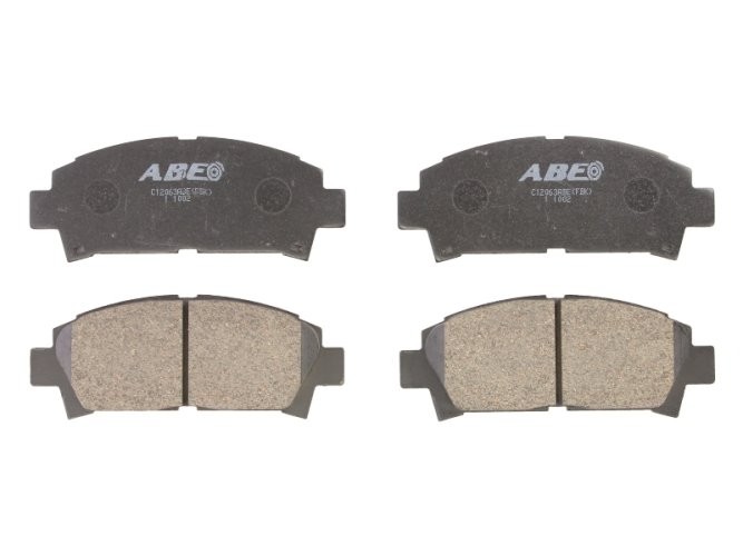 Set plăcuțe frână ABE, față ,pentru: TOYOTA ALLION II, ALTEZZA, ALTEZZA GITA, ARISTO, AVENSIS, CALDINA, CARIBE, CARINA E VI, CARINA VII, CHASER, COROLLA, COROLLA FX, CORONA 1.3-3.0 08.82-
