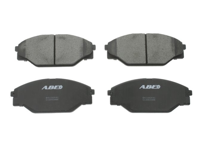 Set plăcuțe frână ABE, față ,pentru: TOYOTA CENTURY, DYNA 200, HIACE III, HIACE IV, HILUX, HILUX VI 2.0-4.0 10.82-07.05