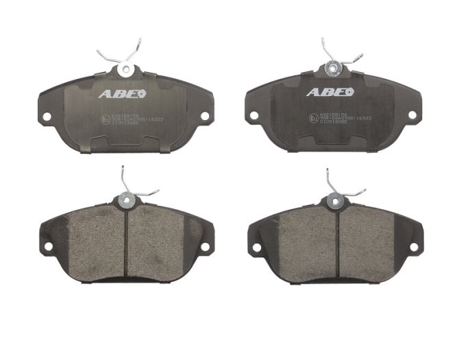 Set plăcuțe frână ABE, față ,pentru: VOLVO 740, 760, 940, 940 II, 960, 960 II, S90 I, V90 I 2.0-2.9 01.82-12.98