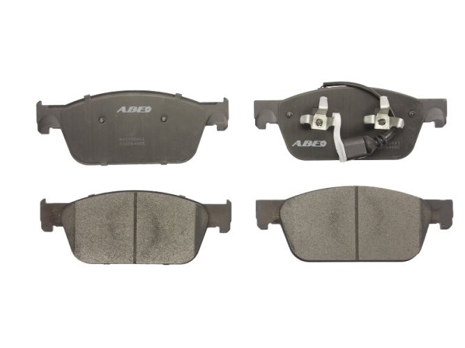 Set plăcuțe frână ABE, față ,pentru: VW CALIFORNIA T5 CAMPER, CALIFORNIA T6 CAMPER, MULTIVAN T5, MULTIVAN T6, TRANSPORTER T5, TRANSPORTER T6, TRANSPORTER T6 / CARAVELLE T6 1.9D-2.0D 04.03-
