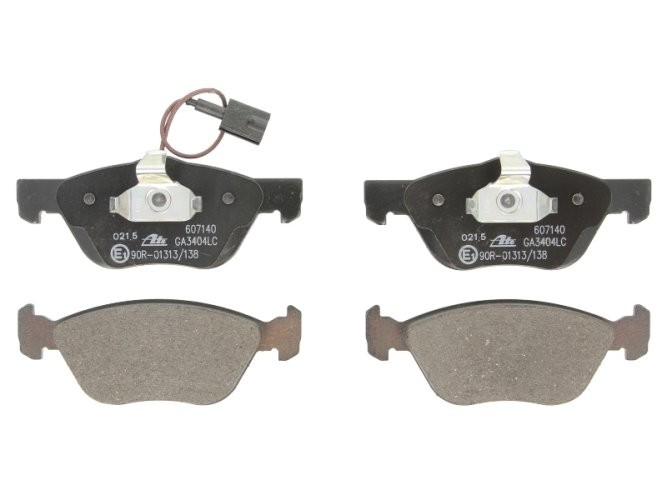 Set plăcuțe frână ATE, față , pentru: ALFA ROMEO 147, 156, GT; FIAT BRAVO I, MAREA, MULTIPLA, PUNTO; LANCIA LYBRA 1.6-2.5 02.97-03.12
