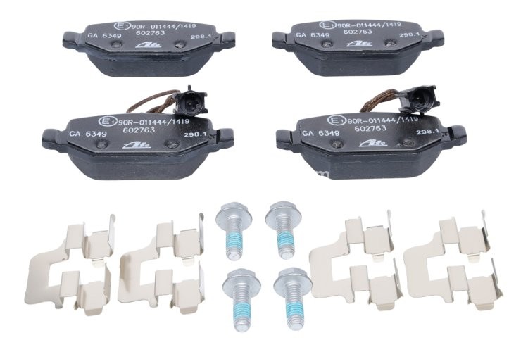Set plăcuțe frână ATE, spate  (cu accesorii; cu șuruburi ghidare etrier), pentru: ALFA ROMEO MITO 0.9-1.6D 08.08-10.18