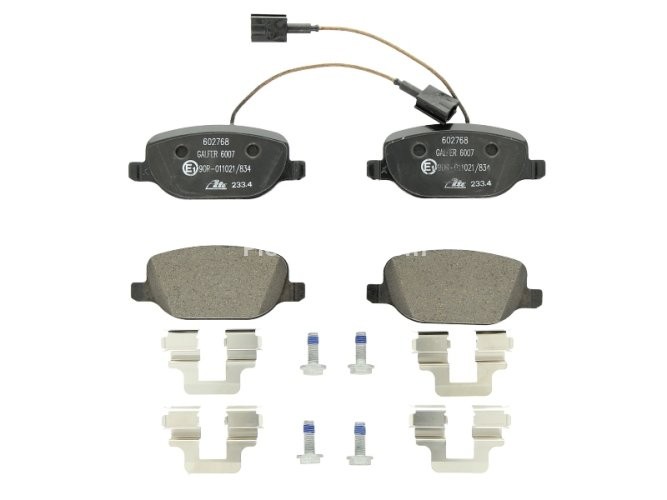 Set plăcuțe frână ATE, spate  (cu șuruburi ghidare etrier), pentru: ALFA ROMEO GIULIETTA, GIULIETTA/HATCHBACK 1.4-2.0D 04.10-12.20