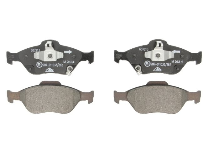 Set plăcuțe frână ATE, față , pentru: DAIHATSU CHARADE VIII; GREAT WALL VOLEEX C20R; TOYOTA YARIS, YARIS / VIOS, YARIS/HATCHBACK 1.0-1.5H 08.05-