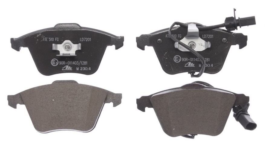 Set plăcuțe frână ATE din ceramică, față , pentru: AUDI A4 B6, A4 B7, A6 ALLROAD C6, A6 C6, A8 D3; SEAT EXEO, EXEO ST 1.6-4.0D 11.00-05.13