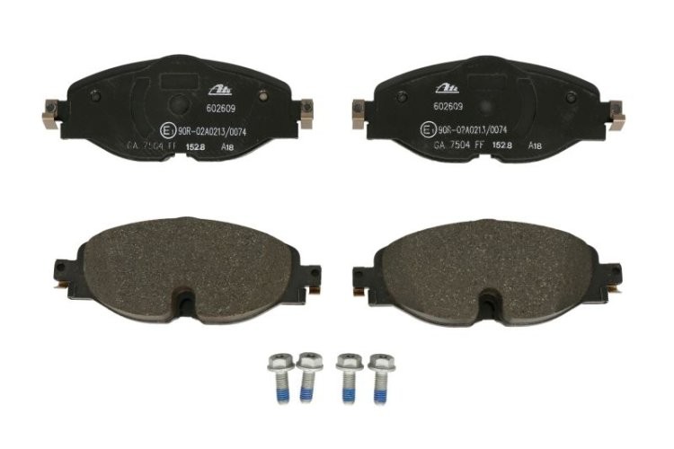 Set plăcuțe frână ATE, față , pentru: AUDI A1, A1 ALLSTREET, A1 CITY CARVER, Q3; SKODA KAROQ; VW ARTEON, ARTEON SHOOTING BRAKE, CADDY ALLTRACK, CADDY ALLTRACK/MINIVAN 1.0-Electric 08.11-