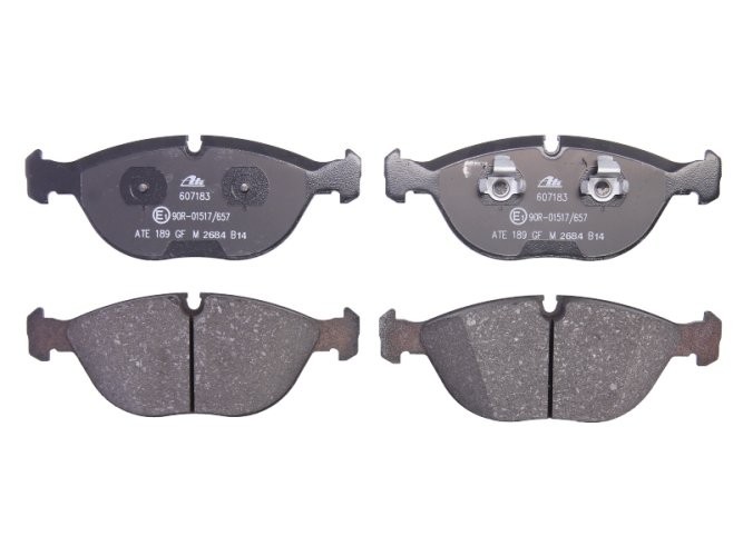 Set plăcuțe frână ATE, față , pentru: MERCEDES C T-MODEL (S202), C (W202), CLK (A208), CLK (C208), E T-MODEL (S210), E T-MODEL (S211), E (W210), E (W211), S (W220), SLK (R170) 2.7-6.8 11.94-