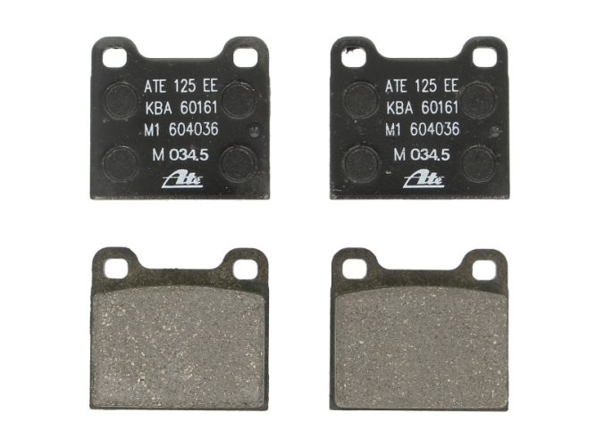 Set plăcuțe frână ATE, spate  , pentru: MERCEDES 123 (C123), 123 T-MODEL (S123), 123 (W123), /8 (W114), /8 (W115), CABRIOLET (W111, W112), HECKFLOSSE (W111, W112), S (C126) 1.0-6.8 02.61-12.94