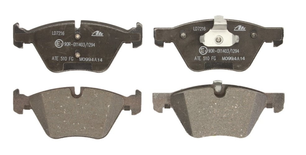 Set plăcuțe frână ATE din ceramică, față , pentru: BMW 3 (E90), 3 (E91), 3 (E92), 3 (E93), X1 (E84), Z4 (E89) 1.6-3.0D 12.04-08.16