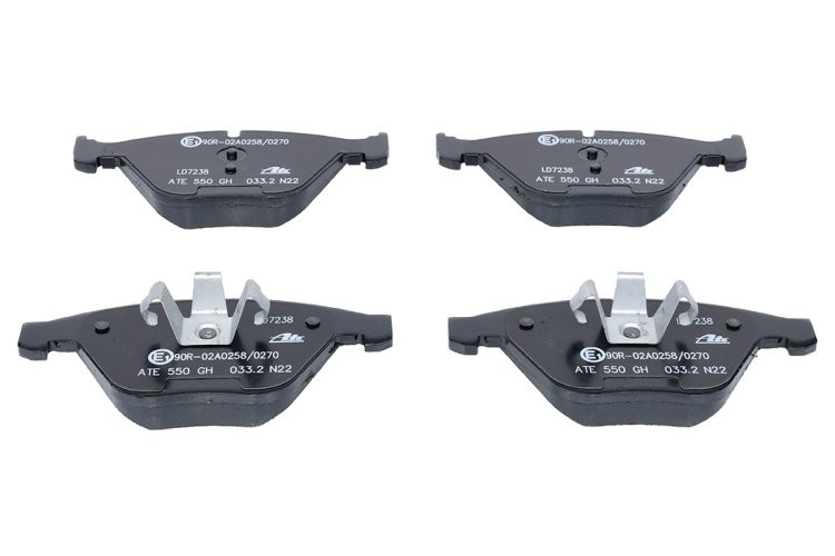 Set plăcuțe frână ATE din ceramică, față , pentru: BMW 3 (E90), 3 (E91), 3 (E92), 3 (E93), X1 (E84), Z4 (E89) 1.6-3.0D 12.04-08.16