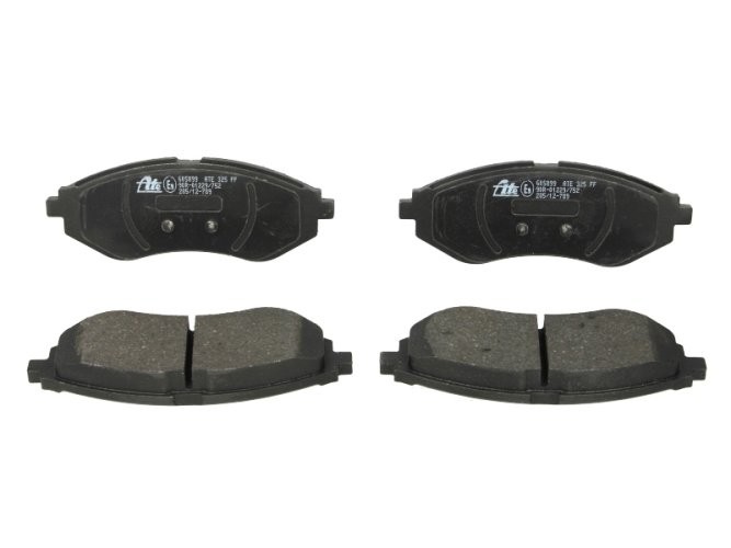 Set plăcuțe frână ATE, față , pentru: CHEVROLET AVEO / KALOS; DAEWOO KALOS 1.2-1.6 09.02-