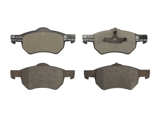 Set plăcuțe frână ATE, față , pentru: CHRYSLER VOYAGER III, VOYAGER IV 2.0-3.8 01.95-12.08