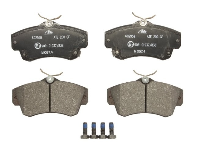 Set plăcuțe frână ATE, față (cu șuruburi ghidare etrier), pentru: CHRYSLER PT CRUISER 1.6-2.4 06.00-12.10