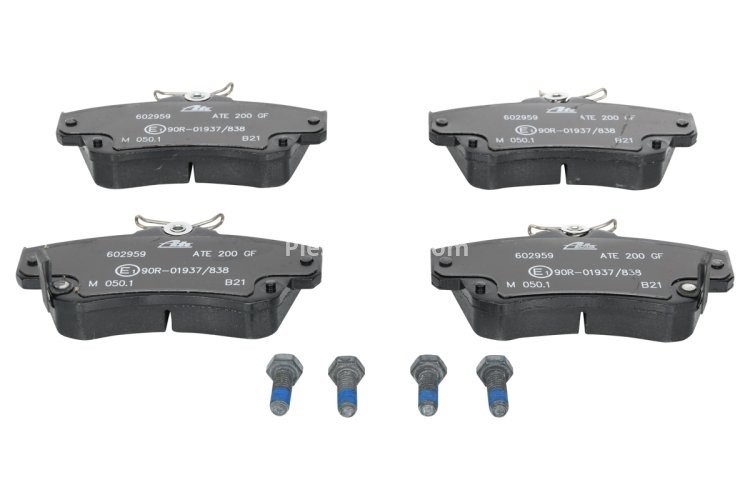 Set plăcuțe frână ATE, față (cu șuruburi ghidare etrier), pentru: CHRYSLER PT CRUISER 1.6-2.4 06.00-12.10