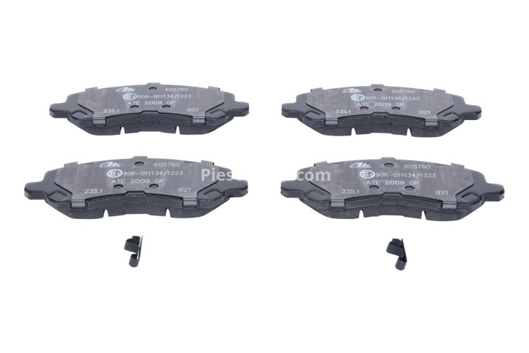 Set plăcuțe frână ATE, față , pentru: CITROEN C4 AIRCROSS; JEEP COMPASS, PATRIOT; LANCIA FLAVIA; MITSUBISHI ASX, ECLIPSE, ECLIPSE III, GALANT IX 1.3-3.6ALK 09.96-