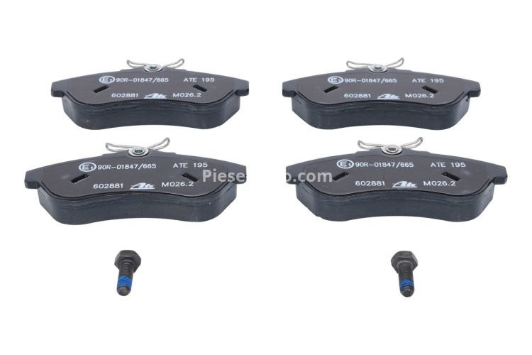 Set plăcuțe frână ATE, față (cu șuruburi ghidare etrier), pentru: CITROEN C2, C2 ENTERPRISE, C3 I, C3 PLURIEL 1.4-1.6D 02.02-