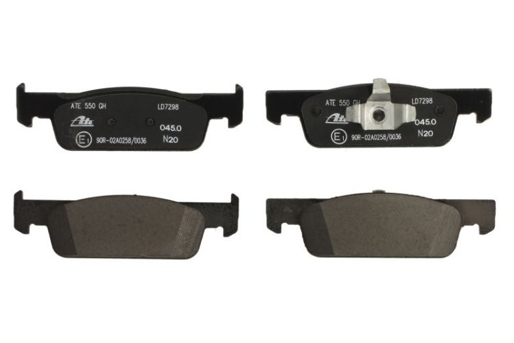 Set plăcuțe frână ATE din ceramică, față , pentru: DACIA LOGAN II, LOGAN MCV II, SANDERO II; RENAULT CLIO IV, CLIO IV/HATCHBACK, LOGAN II, LOGAN/STEPWAY II, SANDERO/STEPWAY II 0.9-Electric 10.12-
