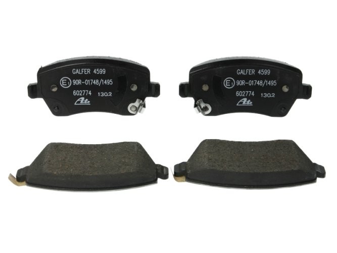 Set plăcuțe frână ATE, față , pentru: DACIA DUSTER; NISSAN MICRA III, MICRA IV, MICRA V, NOTE; RENAULT CLIO IV; SUZUKI SWIFT III 0.9-1.6 01.03-