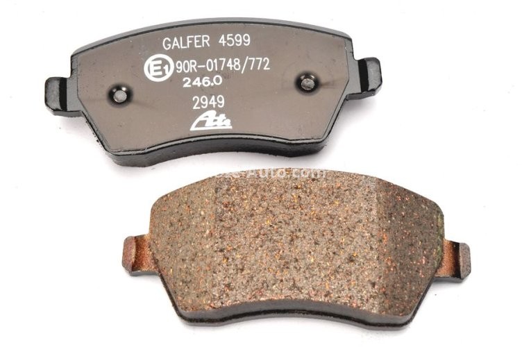 Set plăcuțe frână ATE, față (cu șuruburi ghidare etrier), pentru: DACIA DUSTER; OPEL AGILA; SUZUKI SPLASH, SWIFT III 1.0-1.6 02.05-