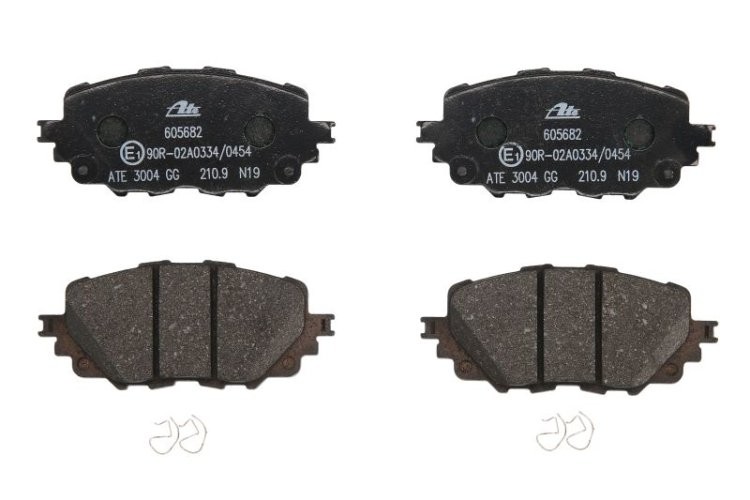 Set plăcuțe frână ATE, față (cu accesorii), pentru: FIAT 124 SPIDER; MAZDA MX-5 IV, MX-5 RF TARGA 1.4/1.5/2.0 06.15-