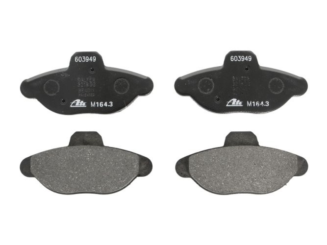 Set plăcuțe frână ATE, față , pentru: FIAT CINQUECENTO, PANDA, PUNTO, SEICENTO / 600 0.7-Electric 07.91-