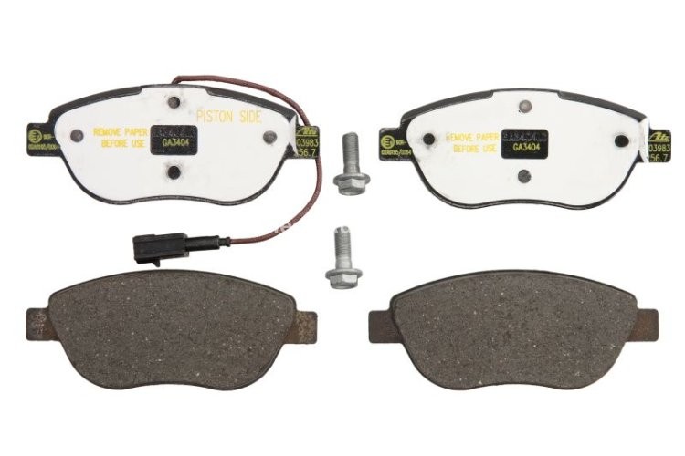 Set plăcuțe frână ATE, față (cu șuruburi ghidare etrier), pentru: FIAT BRAVO II, STILO; LANCIA DELTA III 1.4-2.4 10.01-12.14