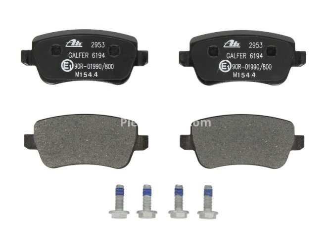 Set plăcuțe frână ATE, spate  (cu șuruburi ghidare etrier), pentru: FIAT CROMA, CROMA/KOMBI 1.8-2.4D 06.05-12.11