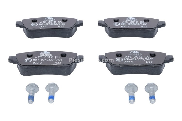 Set plăcuțe frână ATE, spate  (cu șuruburi ghidare etrier), pentru: FIAT CROMA, CROMA/KOMBI 1.8-2.4D 06.05-12.11