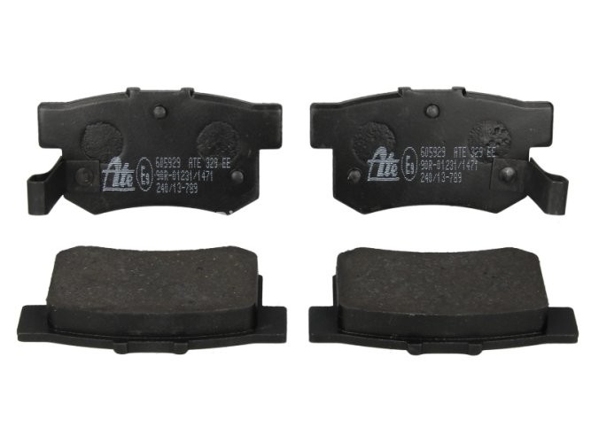 Set plăcuțe frână ATE, spate  , pentru: HONDA ACCORD IV, ACCORD V, ACCORD VI, CIVIC III, CIVIC IV, CIVIC IX, CIVIC VI, CIVIC VII, CIVIC VIII, INSIGHT, INTEGRA 1.3-3.2 10.84-