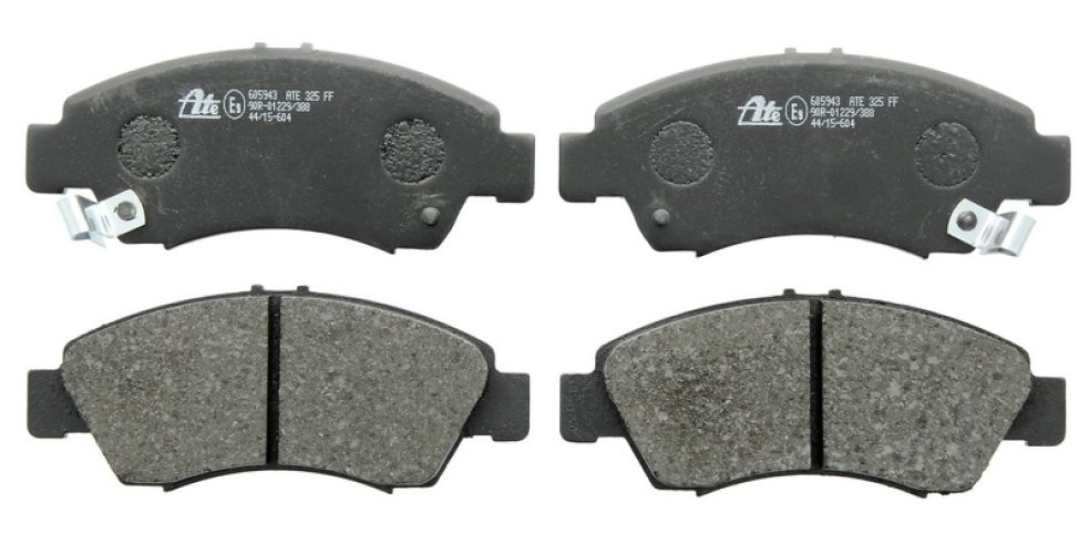 Set plăcuțe frână ATE, față , pentru: HONDA CAPA, CITY IV, CITY V, CIVIC V, CIVIC VI, JAZZ II, JAZZ III, LOGO, ODYSSEY 1.2-3.5 10.91-