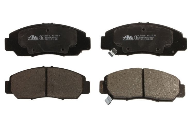 Set plăcuțe frână ATE, față , pentru: HONDA CIVIC VII, CIVIC VIII, FR-V, STREAM 1.4-2.2D 12.00-
