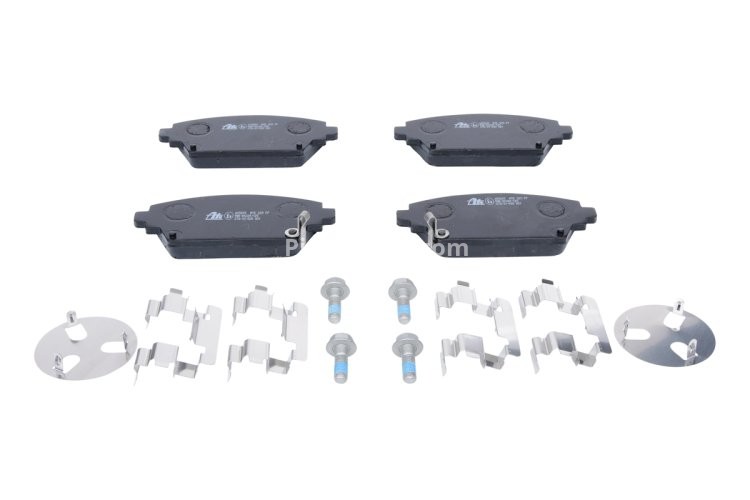 Set plăcuțe frână ATE, față (cu accesorii; cu șuruburi ghidare etrier), pentru: HONDA ACCORD VI; MG MG ZR, MG ZS; NISSAN ALMERA TINO, PRIMERA 1.4-2.5 03.97-