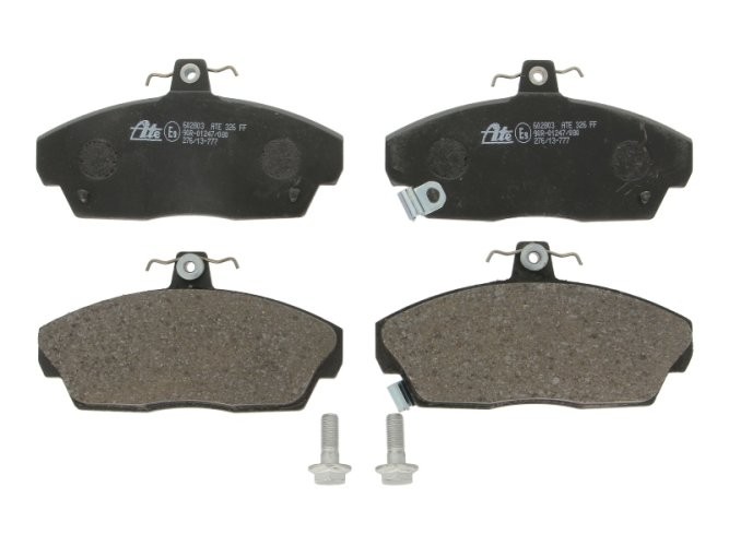 Set plăcuțe frână ATE, față (cu șuruburi ghidare etrier), pentru: HONDA CIVIC VI, CIVIC VII, CONCERTO; MG MG ZR; ROVER 200, 200 II, 25 I, 400, 400 II, 45 I 1.1-2.2D 08.89-