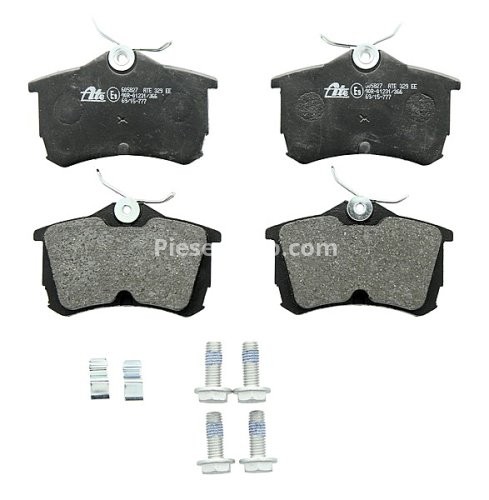 Set plăcuțe frână ATE, spate  (cu șuruburi ghidare etrier), pentru: HONDA ACCORD VI, ACCORD VII; TOYOTA COROLLA 1.3-3.0 07.92-05.08