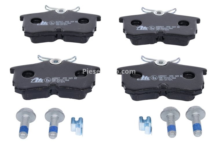 Set plăcuțe frână ATE, spate  (cu șuruburi ghidare etrier), pentru: HONDA ACCORD VI, ACCORD VII; TOYOTA COROLLA 1.3-3.0 07.92-05.08