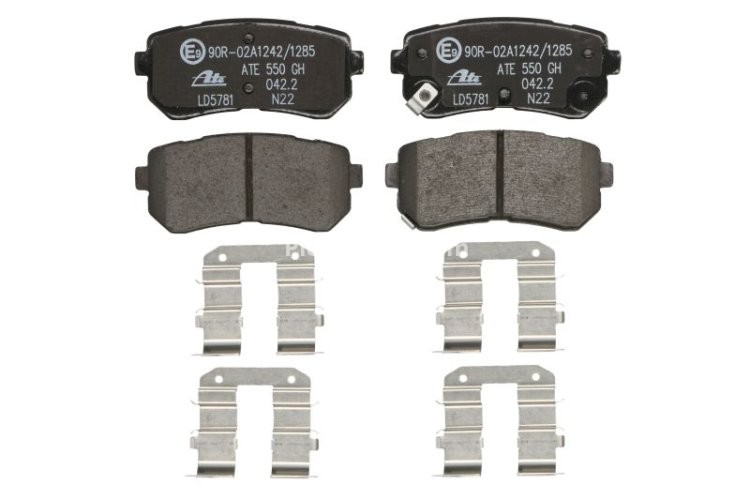 Set plăcuțe frână ATE, spate  , pentru: HYUNDAI CRETA, IX20, KONA, KONA/SUV, TUCSON; KIA PICANTO II, SOUL II 1.0-2.0 11.10-