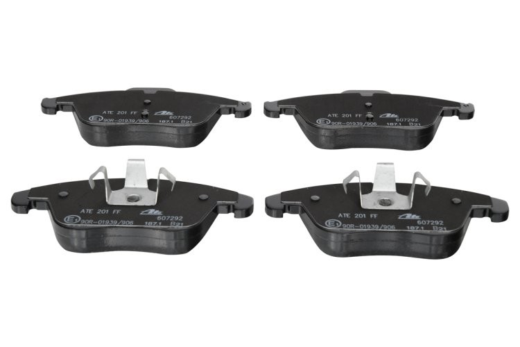 Set plăcuțe frână ATE, față , pentru: JAGUAR S-TYPE II, XF I, XF SPORTBRAKE, XJ, XK II 2.0-5.0 01.99-12.15