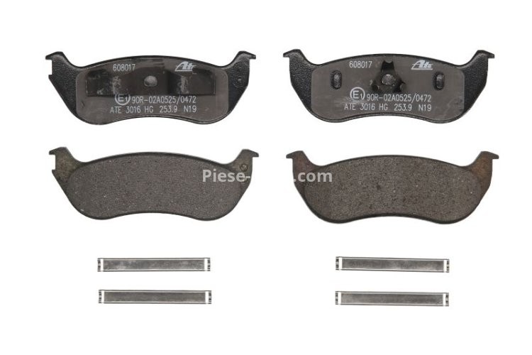 Set plăcuțe frână ATE, spate  , pentru: JEEP CHEROKEE 2.4-3.7 10.96-01.08
