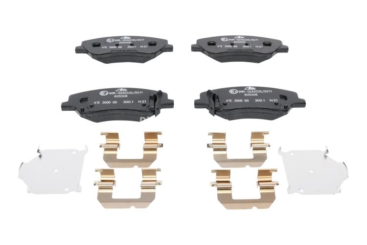 Set plăcuțe frână ATE, față , pentru: KIA RIO IV, STONIC 1.0-1.6D 01.17-