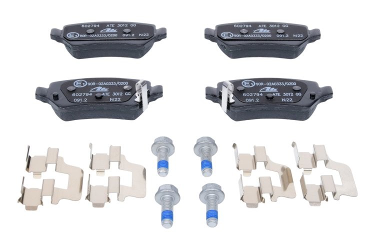 Set plăcuțe frână ATE, spate  , pentru: KIA CEE'D, PRO CEE'D 1.0-1.6D 05.12-07.18