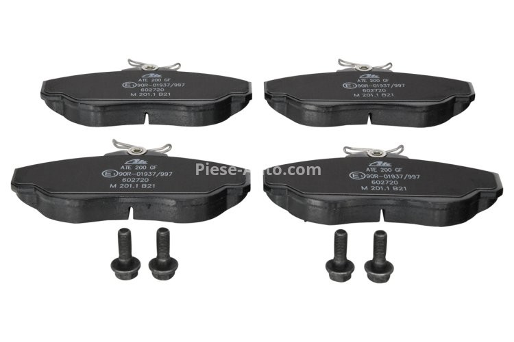 Set plăcuțe frână ATE, față (cu șuruburi ghidare etrier), pentru: LAND ROVER DISCOVERY II, RANGE ROVER II 2.5D-4.6 07.94-06.04