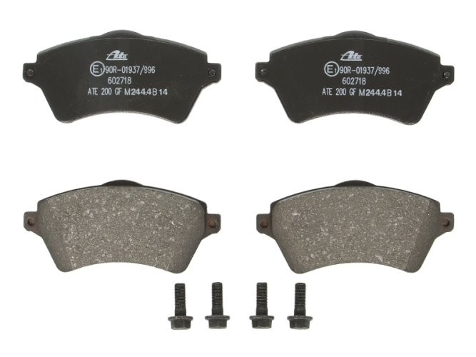 Set plăcuțe frână ATE, față (cu șuruburi ghidare etrier), pentru: LAND ROVER FREELANDER I 1.8/2.0D/2.5 04.98-10.06